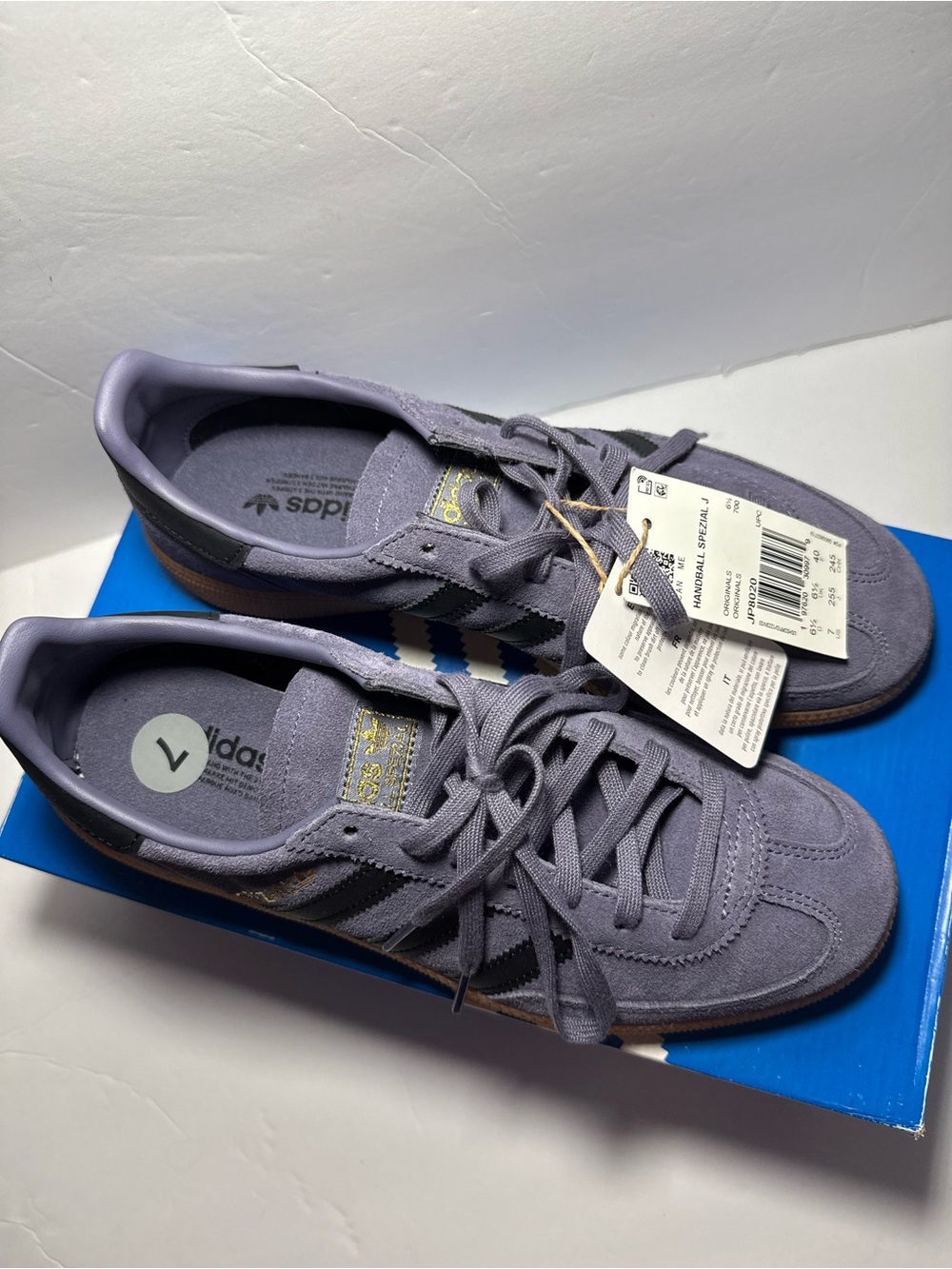Adidas Handball Spezial - Size 7 Y (fits Wmn’s 8 - Violet JP8020 - NWT - Picture 3 of 7